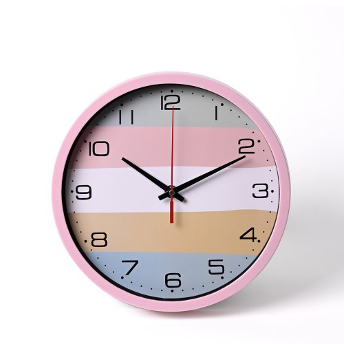 Reloj 25 cm bandas colores