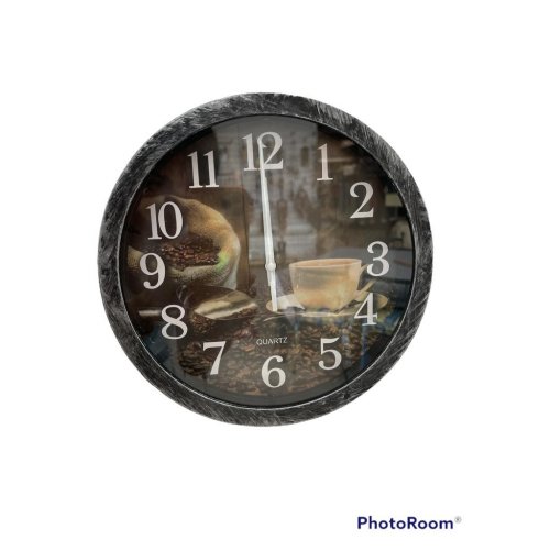 Reloj pared x 25 cm cafe