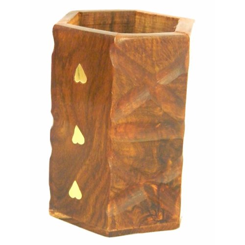 Porta lapiz madera 6.5x10 cm