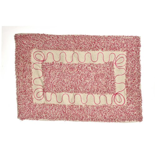 Alfombra de baño bordada 40 x 60 cm rosa 210 grs